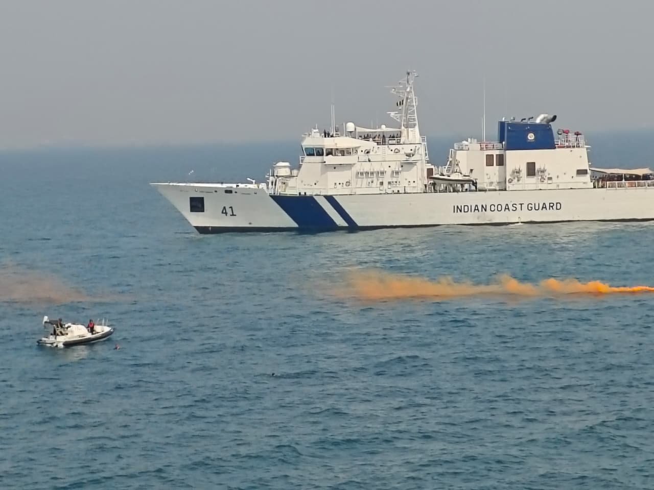 Quad-at-Sea Ship Observer Mission के तहत भारतीय तटरक्षक बल का जहाज