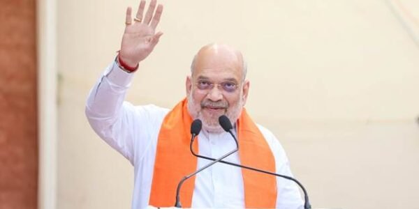 Amit Shah Ludhiana विजयदशमी उत्सव में चिट्टे के रावण का दहन करते हुए
