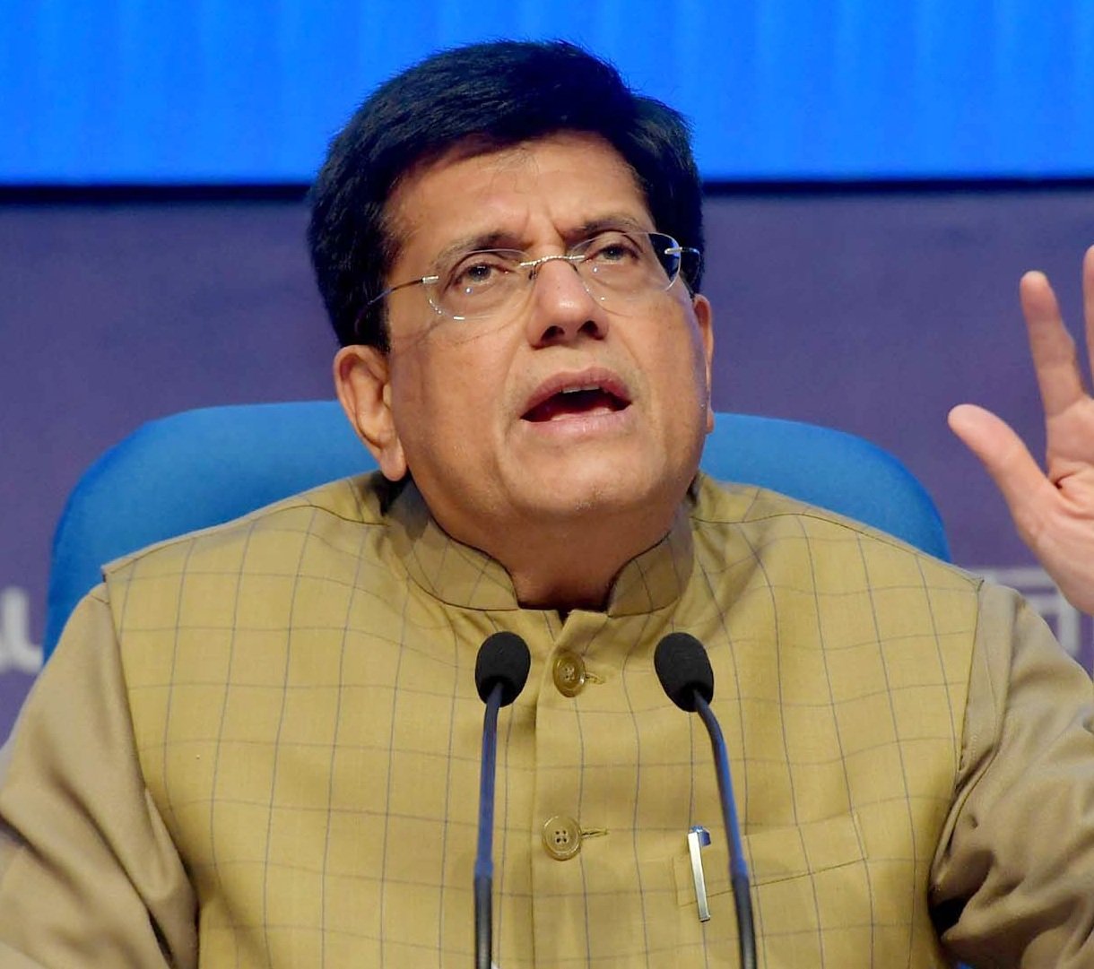Piyush Goyal G20 व्यापार मंत्रियों की बैठक में भाग लेते हुए
